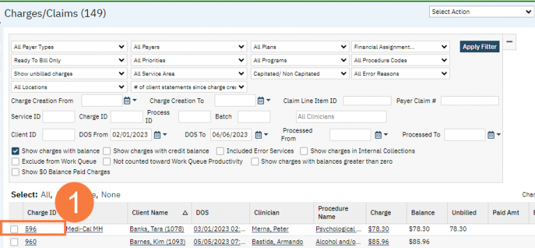 How To Mark A Claim For Rebill Calmhsa