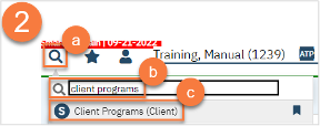 Select “Client Programs (Client)” from the search results