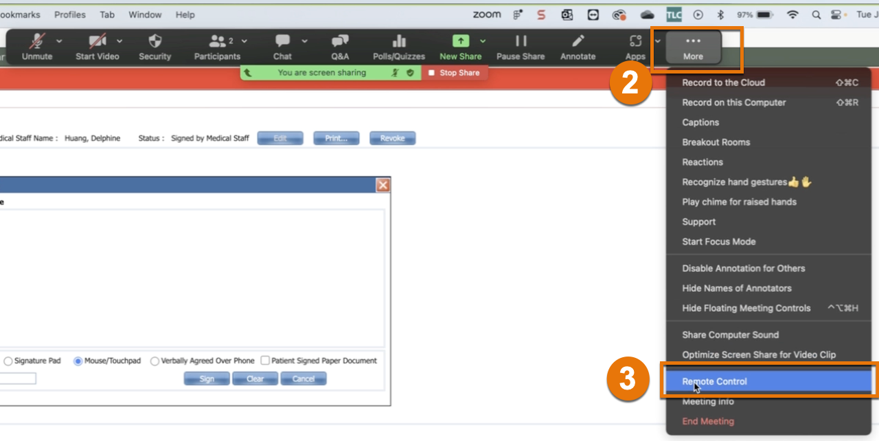 Zoom’s Remote Control Function to Obtain Signature 2023 CalMHSA